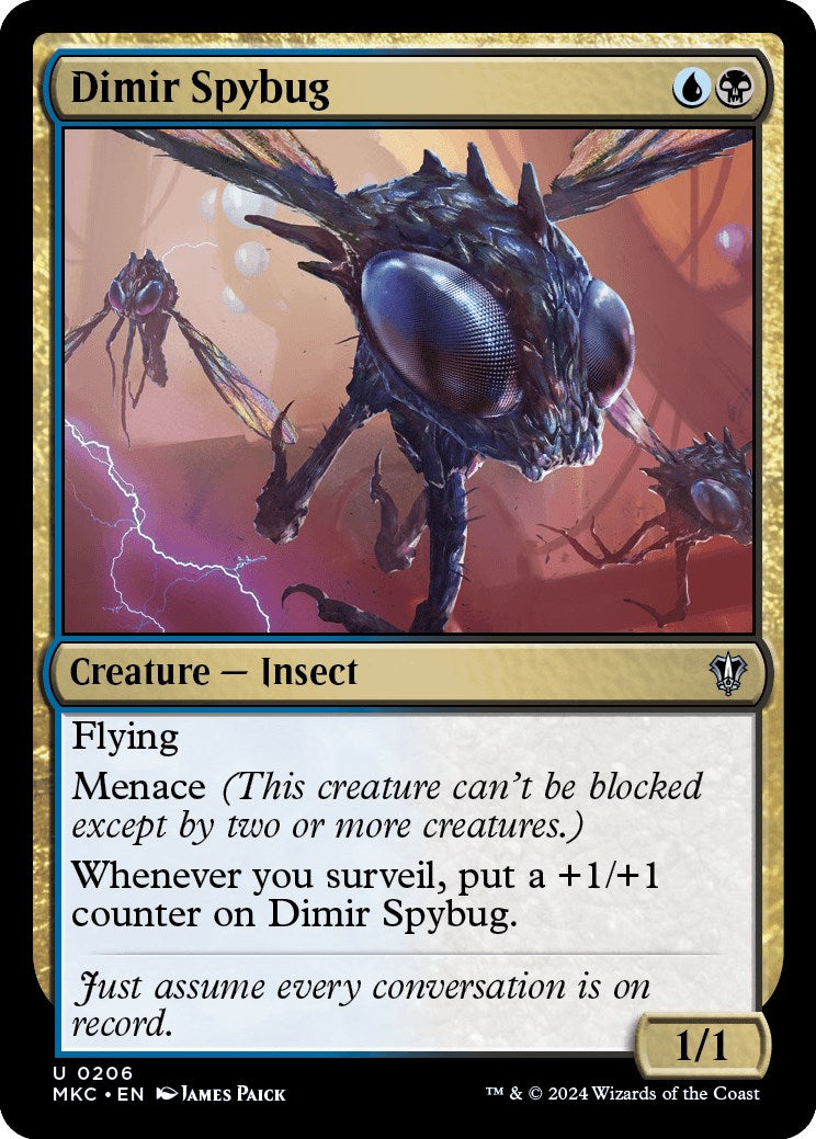 Dimir Spybug [Murders at Karlov Manor Commander] | Webway Games