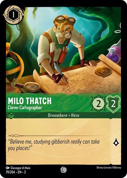 Milo Thatch - Clever Cartographer (79/204) [Into the Inklands] | Webway Games
