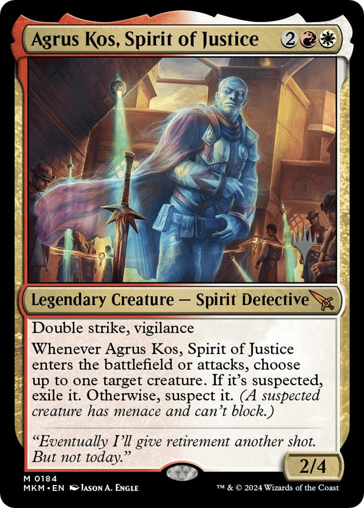 Agrus Kos, Spirit of Justice (Promo Pack) [Murders at Karlov Manor Promos] | Webway Games