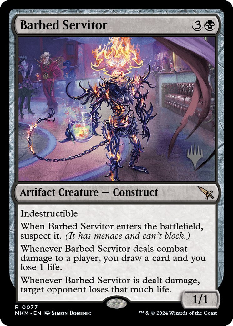 Barbed Servitor (Promo Pack) [Murders at Karlov Manor Promos] | Webway Games