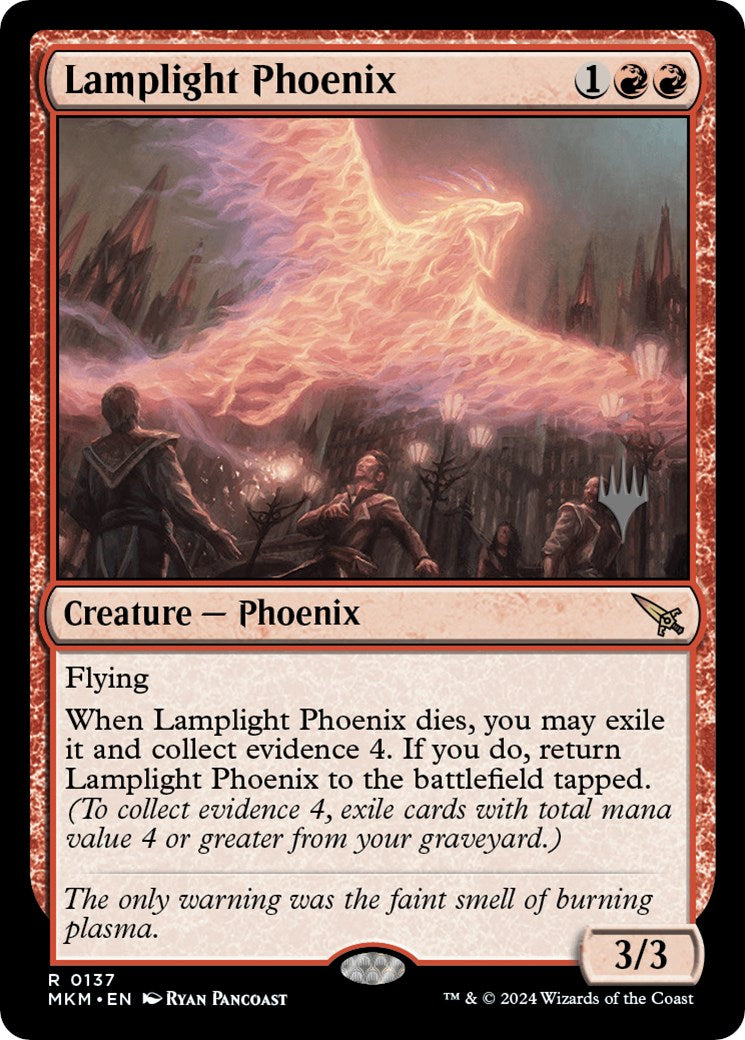 Lamplight Phoenix (Promo Pack) [Murders at Karlov Manor Promos] | Webway Games