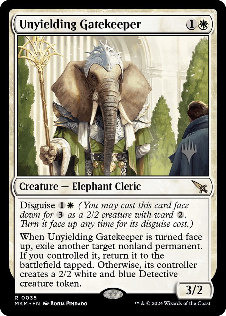 Unyielding Gatekeeper (Promo Pack) [Murders at Karlov Manor Promos] | Webway Games