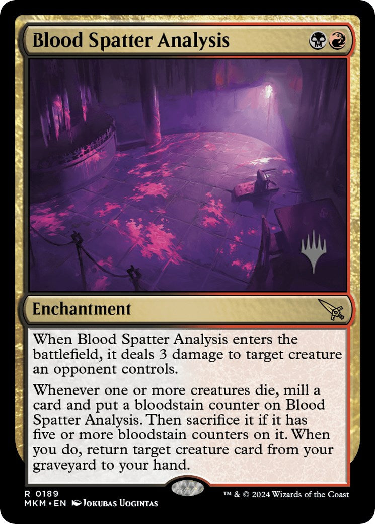 Blood Spatter Analysis (Promo Pack) [Murders at Karlov Manor Promos] | Webway Games
