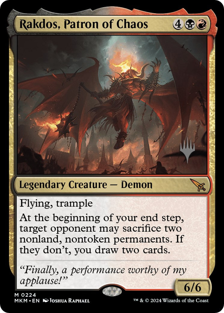 Rakdos, Patron of Chaos (Promo Pack) [Murders at Karlov Manor Promos] | Webway Games