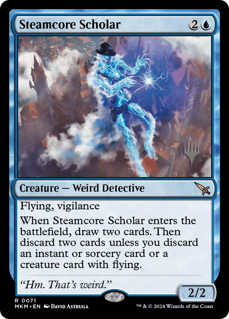 Steamcore Scholar (Promo Pack) [Murders at Karlov Manor Promos] | Webway Games