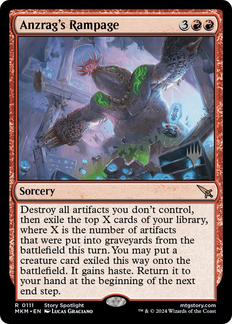 Anzrag's Rampage (Promo Pack) [Murders at Karlov Manor Promos] | Webway Games