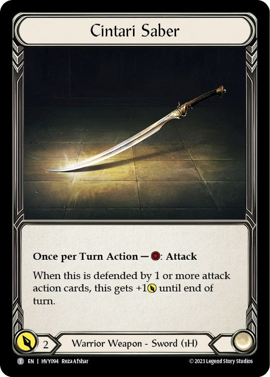 Mandible Claw // Cintari Saber [HVY005 // HVY094] (Heavy Hitters) | Webway Games
