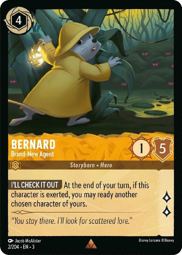 Bernard - Brand-New Agent (2/204) [Into the Inklands] | Webway Games