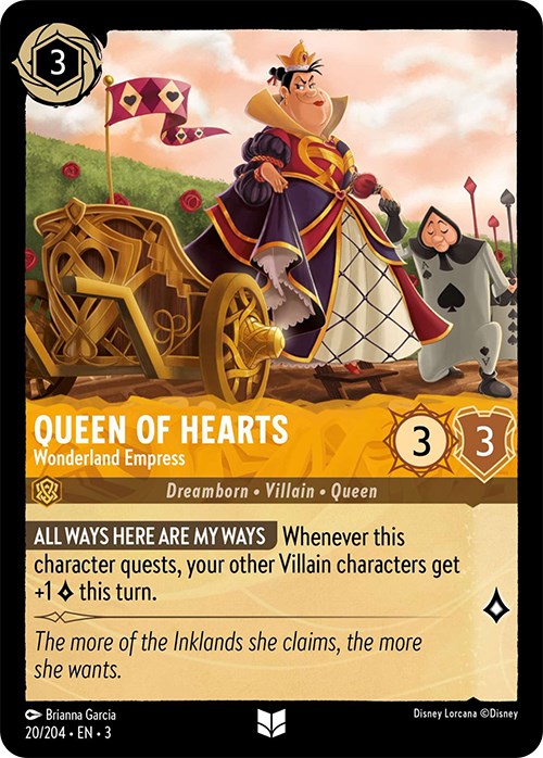 Queen of Hearts - Wonderland Empress (20/204) [Into the Inklands] | Webway Games