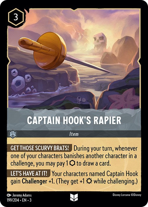 Captain Hook's Rapier (199/204) [Into the Inklands] | Webway Games
