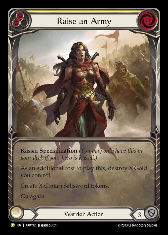 Raise an Army [FAB192] (Promo)  Rainbow Foil | Webway Games