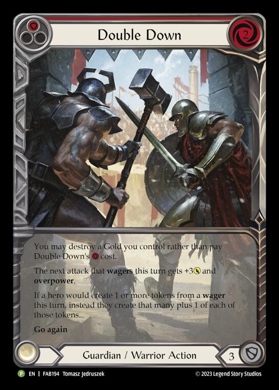 Double Down [FAB194] (Promo)  Rainbow Foil | Webway Games