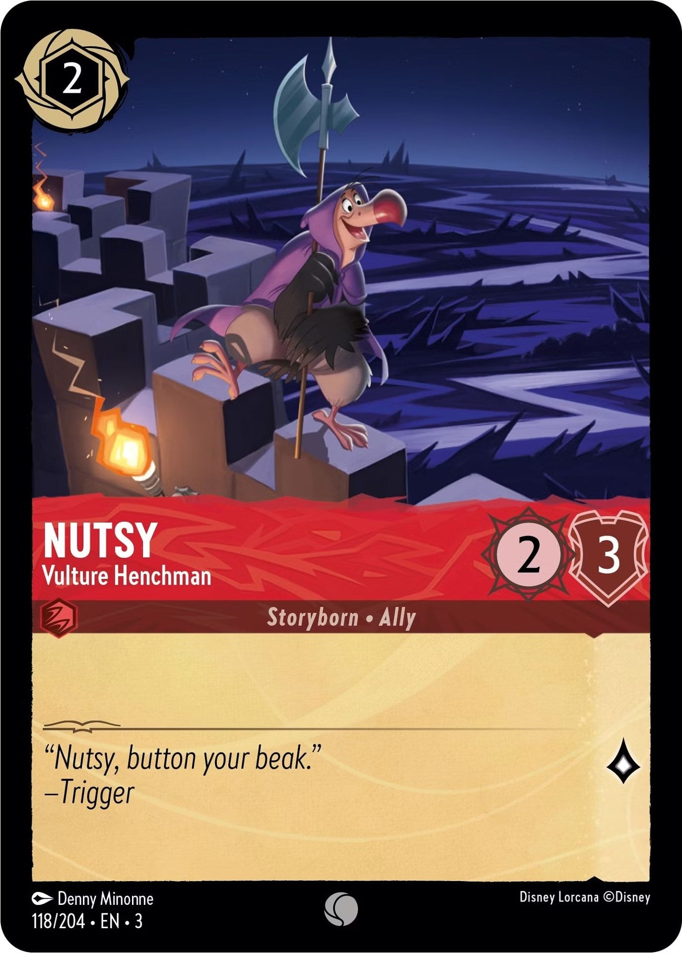 Nutsy - Vulture Henchman (118/204) [Into the Inklands] | Webway Games