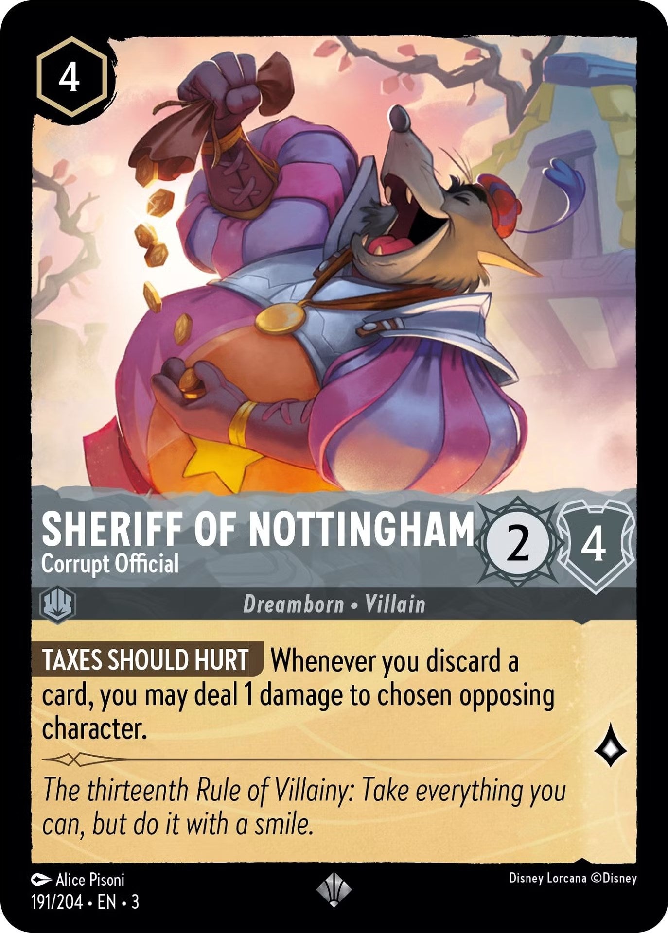 Sheriff of Nottingham - Corrupt Official (191/204) [Into the Inklands] | Webway Games
