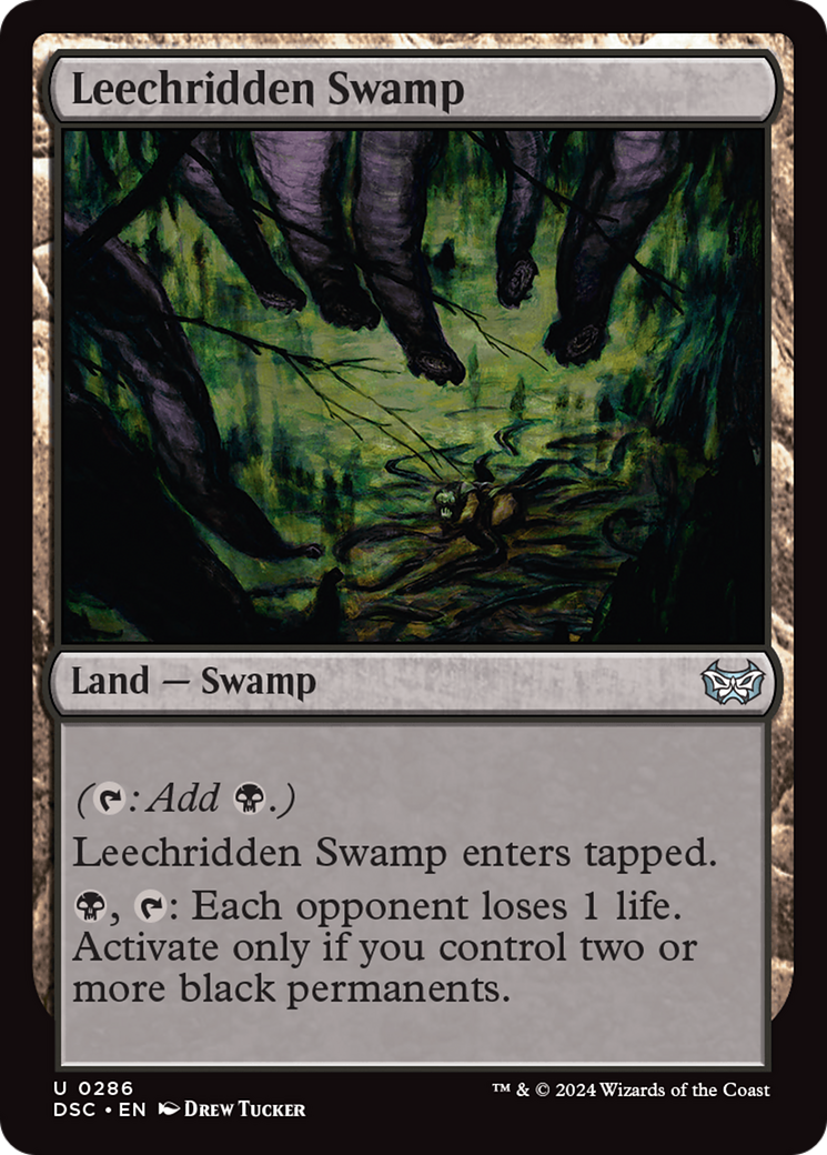 Leechridden Swamp [Duskmourn: House of Horror Commander] | Webway Games
