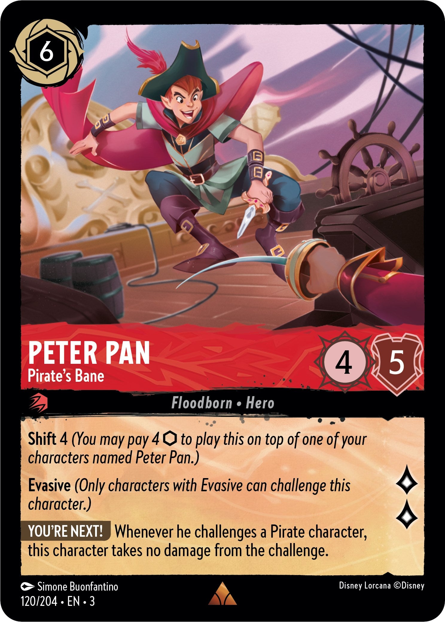 Peter Pan - Pirate's Bane (120/204) [Into the Inklands] | Webway Games