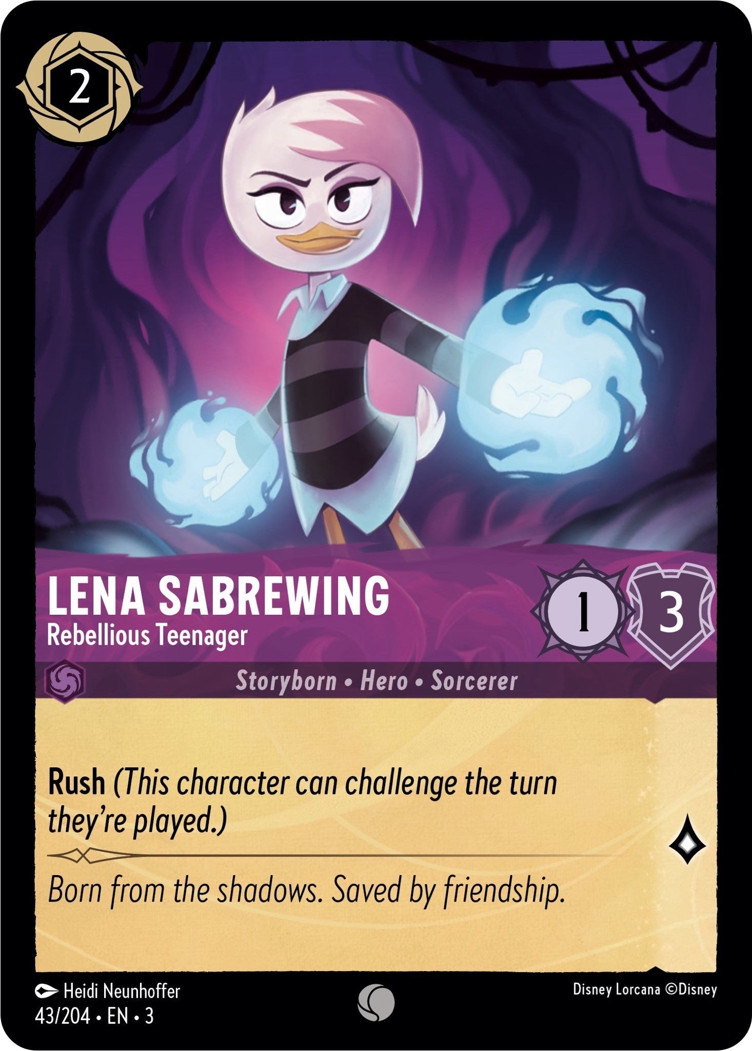 Lena Sabrewing - Rebellious Teenager (43/204) [Into the Inklands] | Webway Games