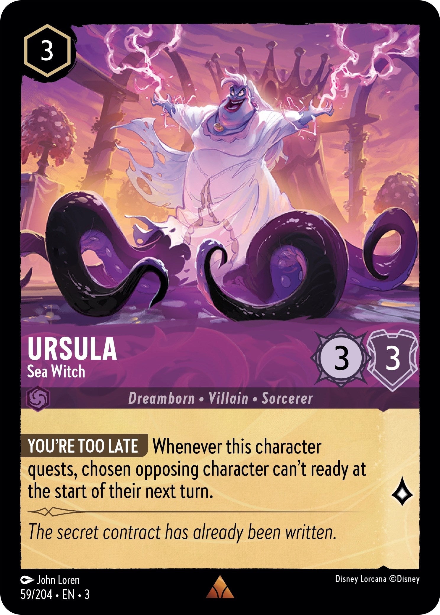 Ursula - Sea Witch (59/204) [Into the Inklands] | Webway Games