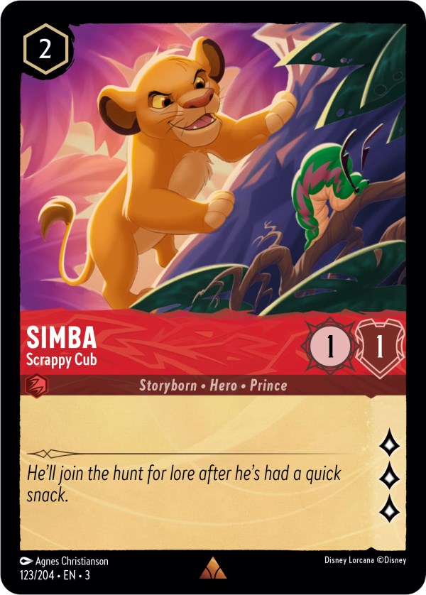 Simba - Scrappy Cub (123/204) [Into the Inklands] | Webway Games