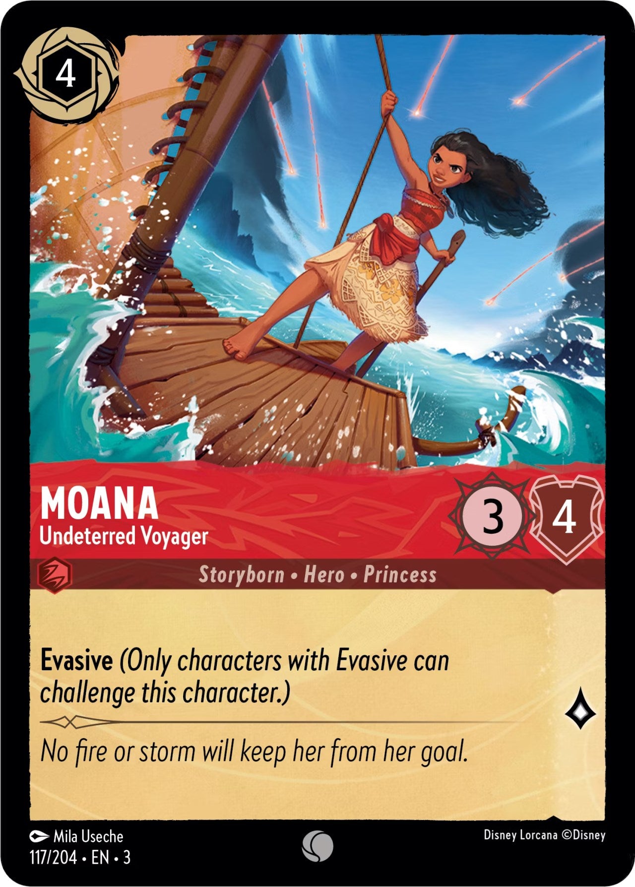 Moana - Undeterred Voyager (117/204) [Into the Inklands] | Webway Games