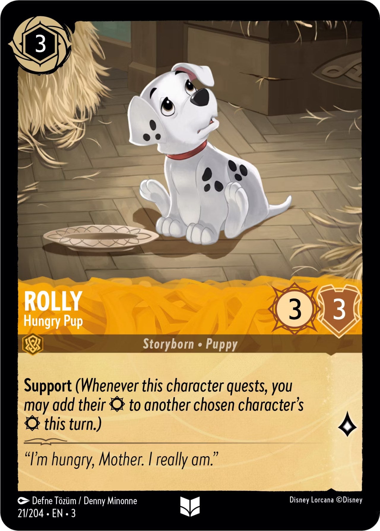 Rolly - Hungry Pup (21/204) [Into the Inklands] | Webway Games