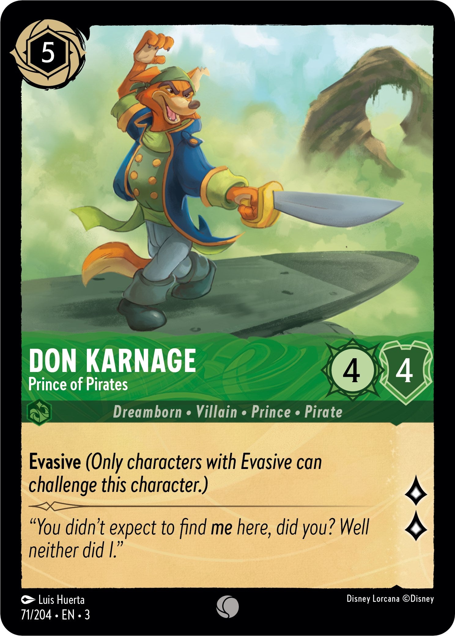 Don Karnage - Prince of Pirates (71/204) [Into the Inklands] | Webway Games
