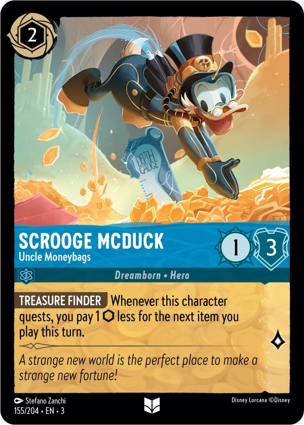 Scrooge McDuck - Uncle Moneybags (155/204) [Into the Inklands] | Webway Games