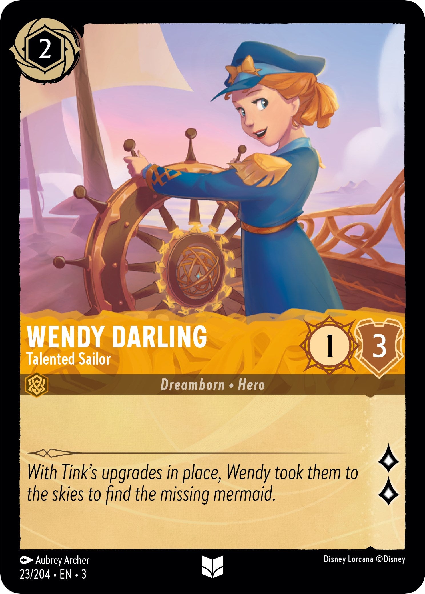 Wendy Darling - Talented Sailor (23/204) [Into the Inklands] | Webway Games
