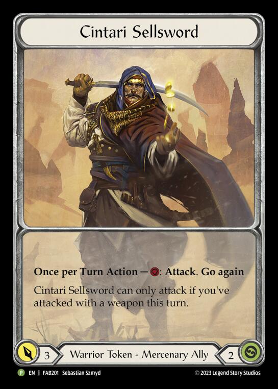 Cintari Sellsword [FAB201] (Promo)  Rainbow Foil | Webway Games