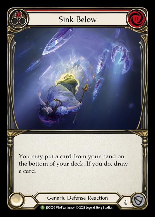 Sink Below (Red) [JDG020] (Promo)  Cold Foil | Webway Games