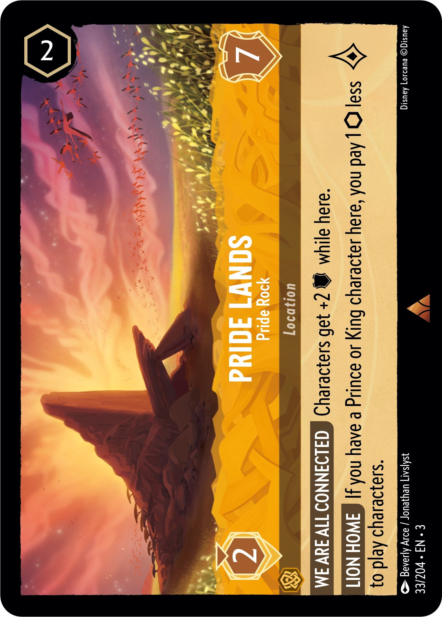 Pride Lands - Pride Rock (33/204) [Into the Inklands] | Webway Games