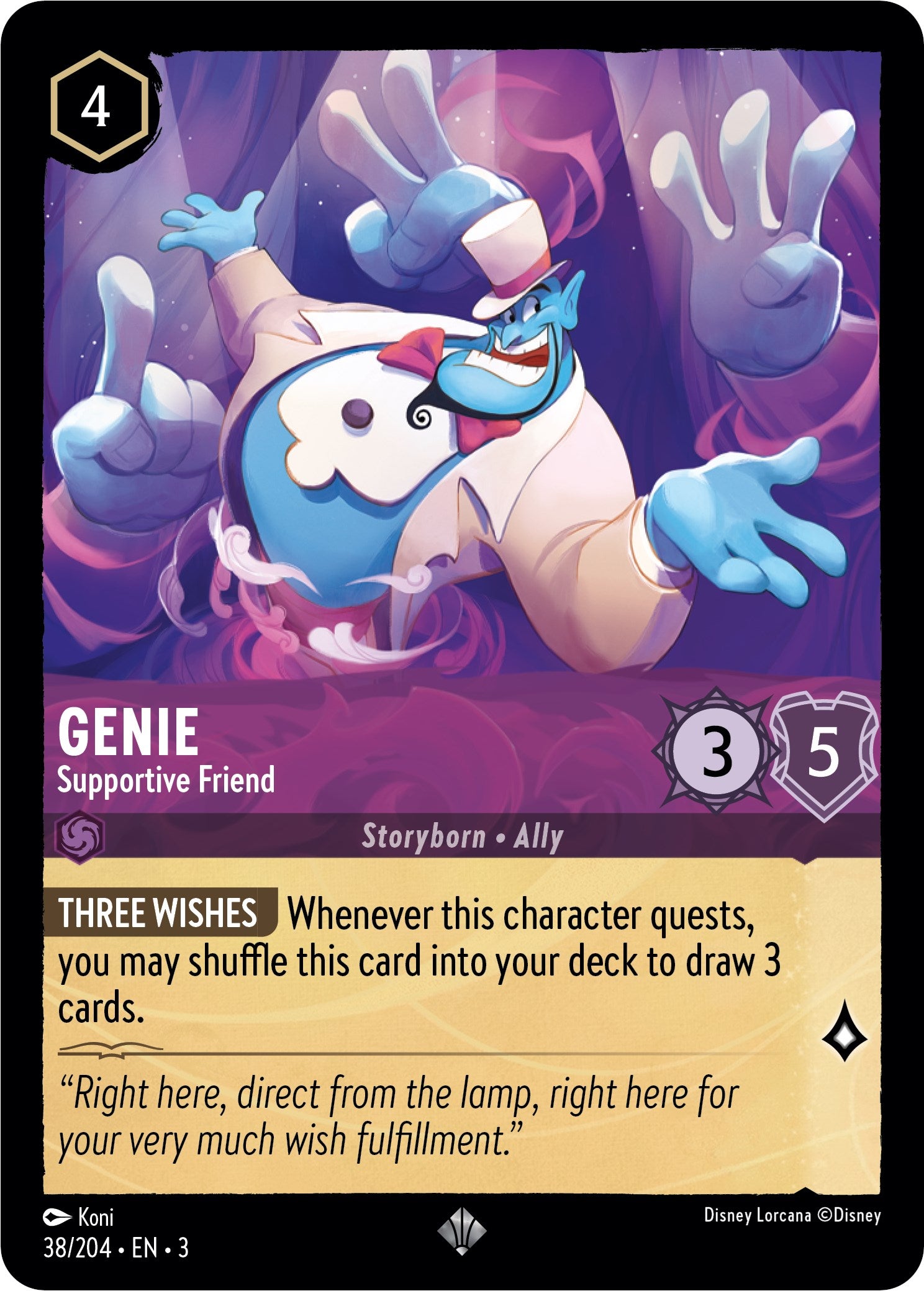 Genie - Supportive Friend (38/204) [Into the Inklands] | Webway Games