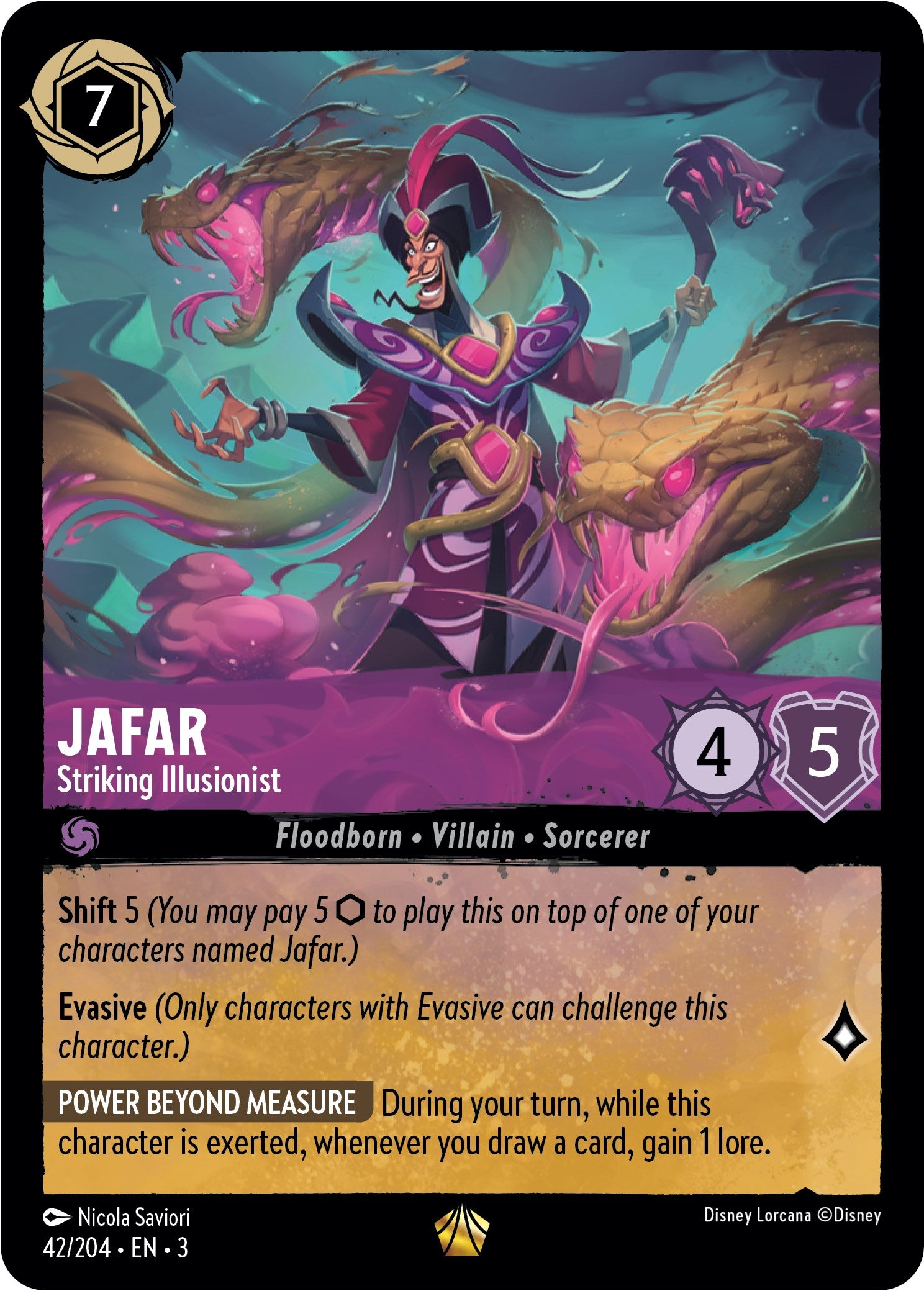 Jafar - Striking Illusionist (42/204) [Into the Inklands] | Webway Games