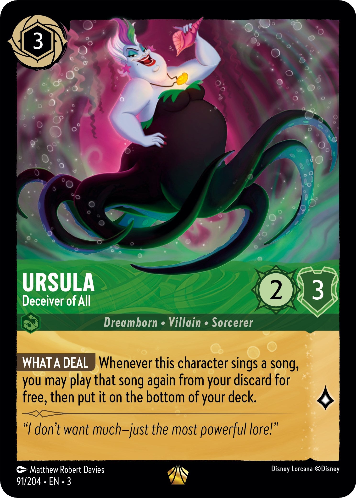 Ursula - Deceiver of All (91/204) [Into the Inklands] | Webway Games
