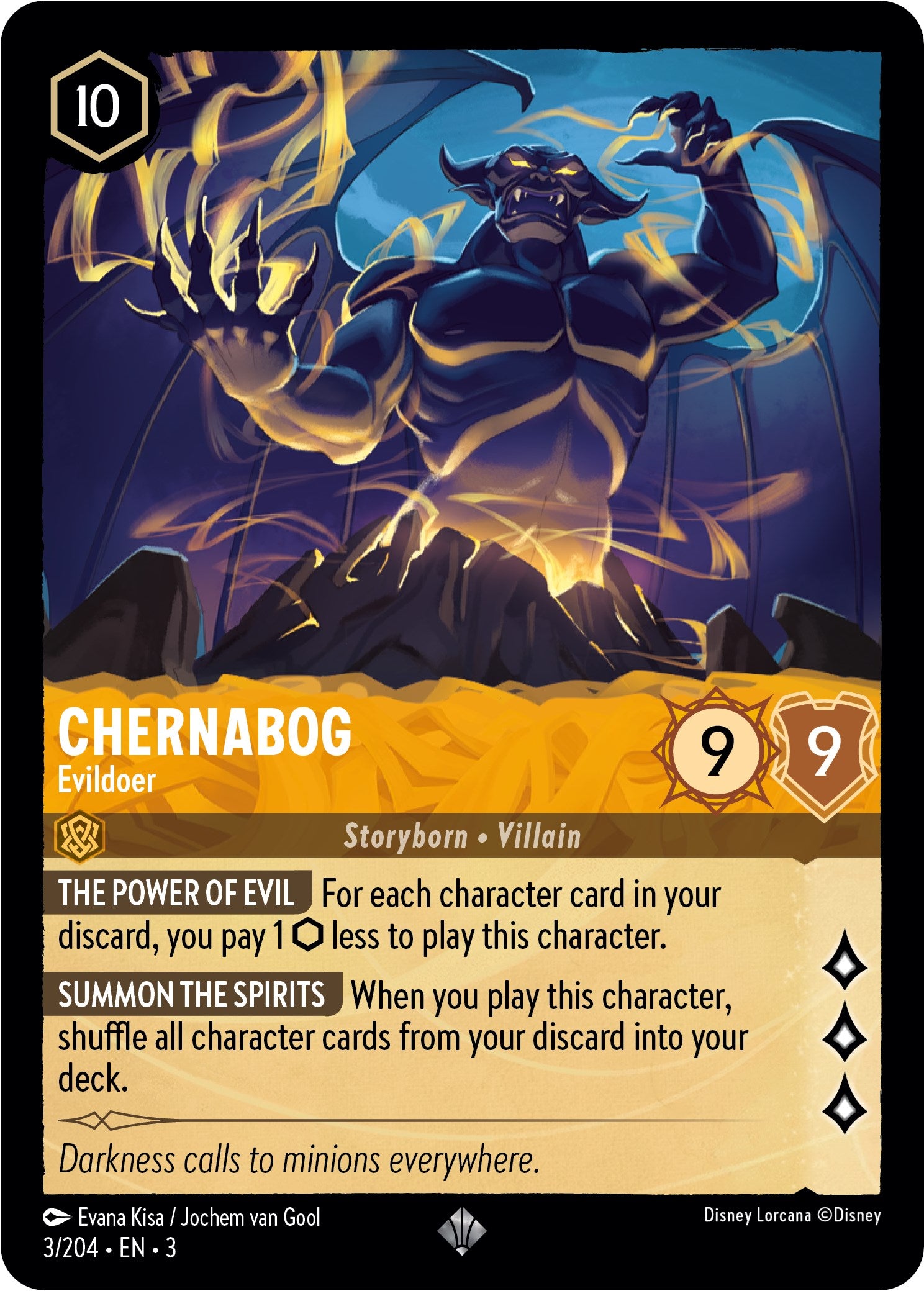 Chernabog - Evildoer (3/204) [Into the Inklands] | Webway Games