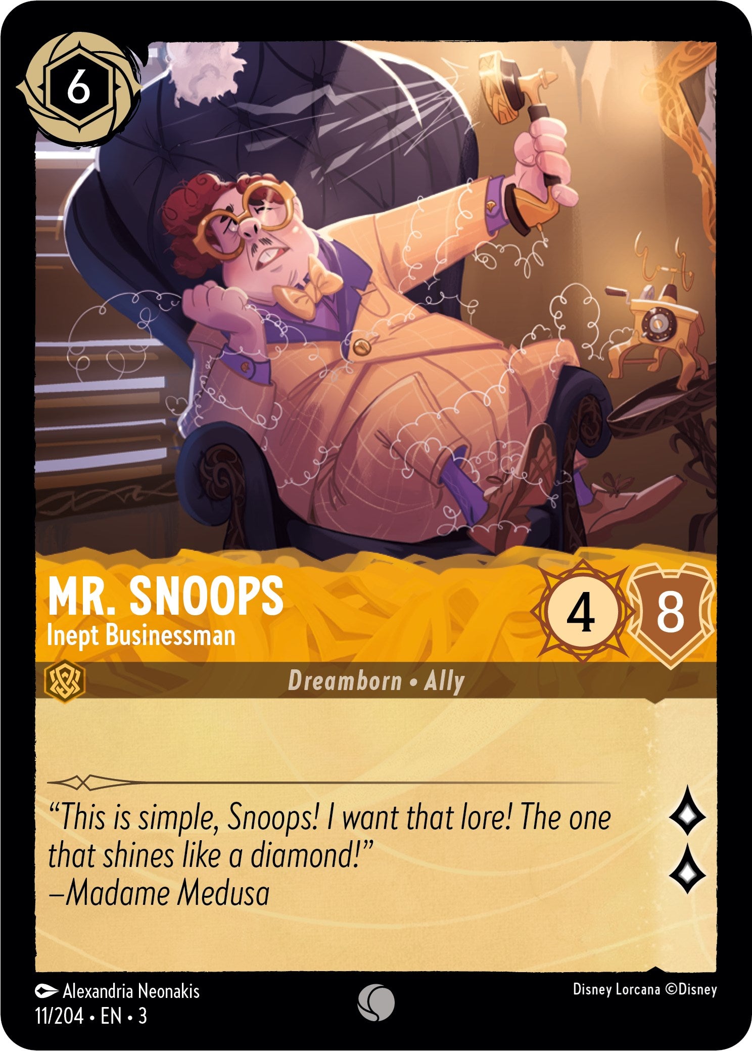 Mr. Snoops - Inept Businessman (11/204) [Into the Inklands] | Webway Games