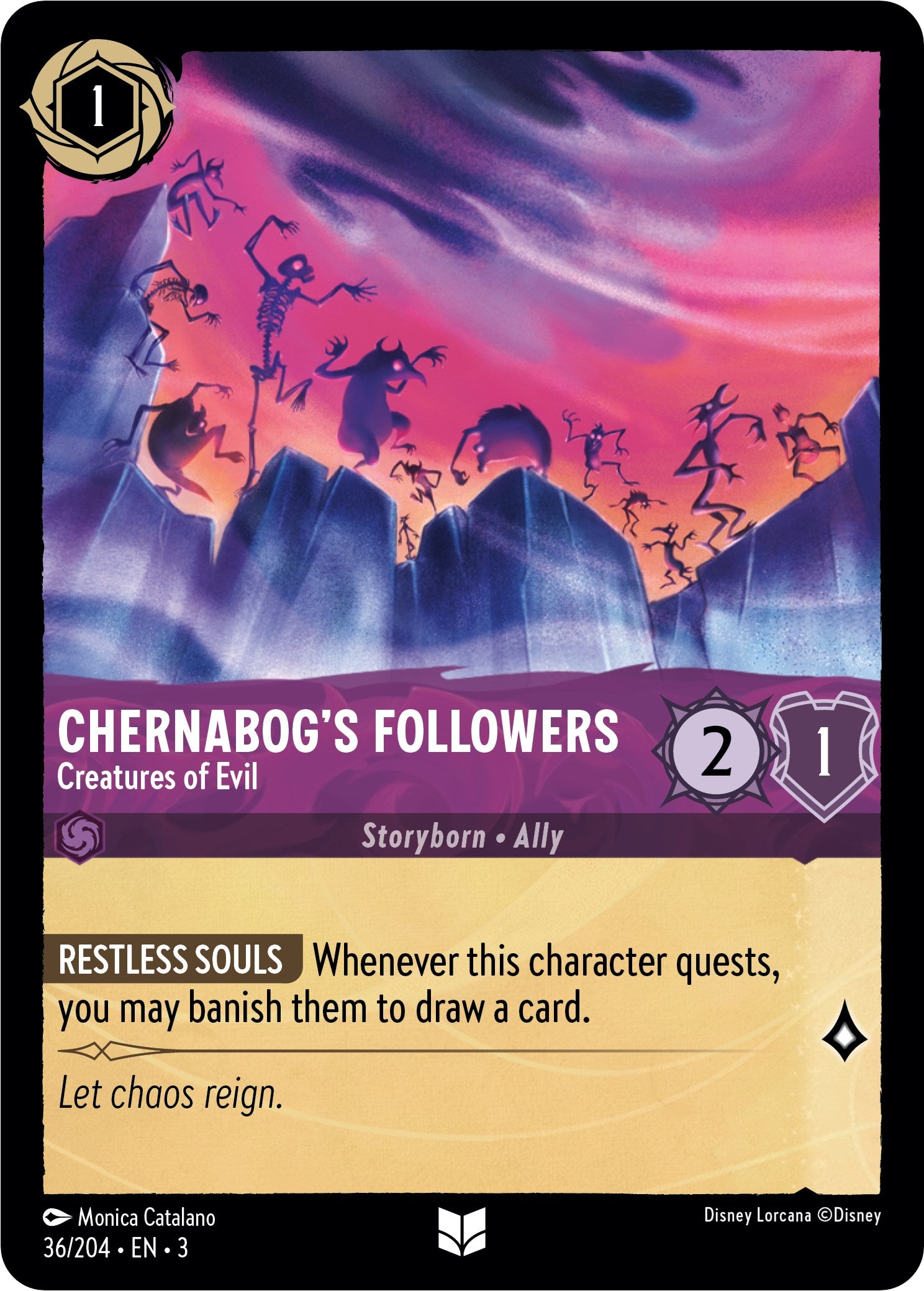 Chernabog's Followers - Creatures of Evil (36/204) [Into the Inklands] | Webway Games