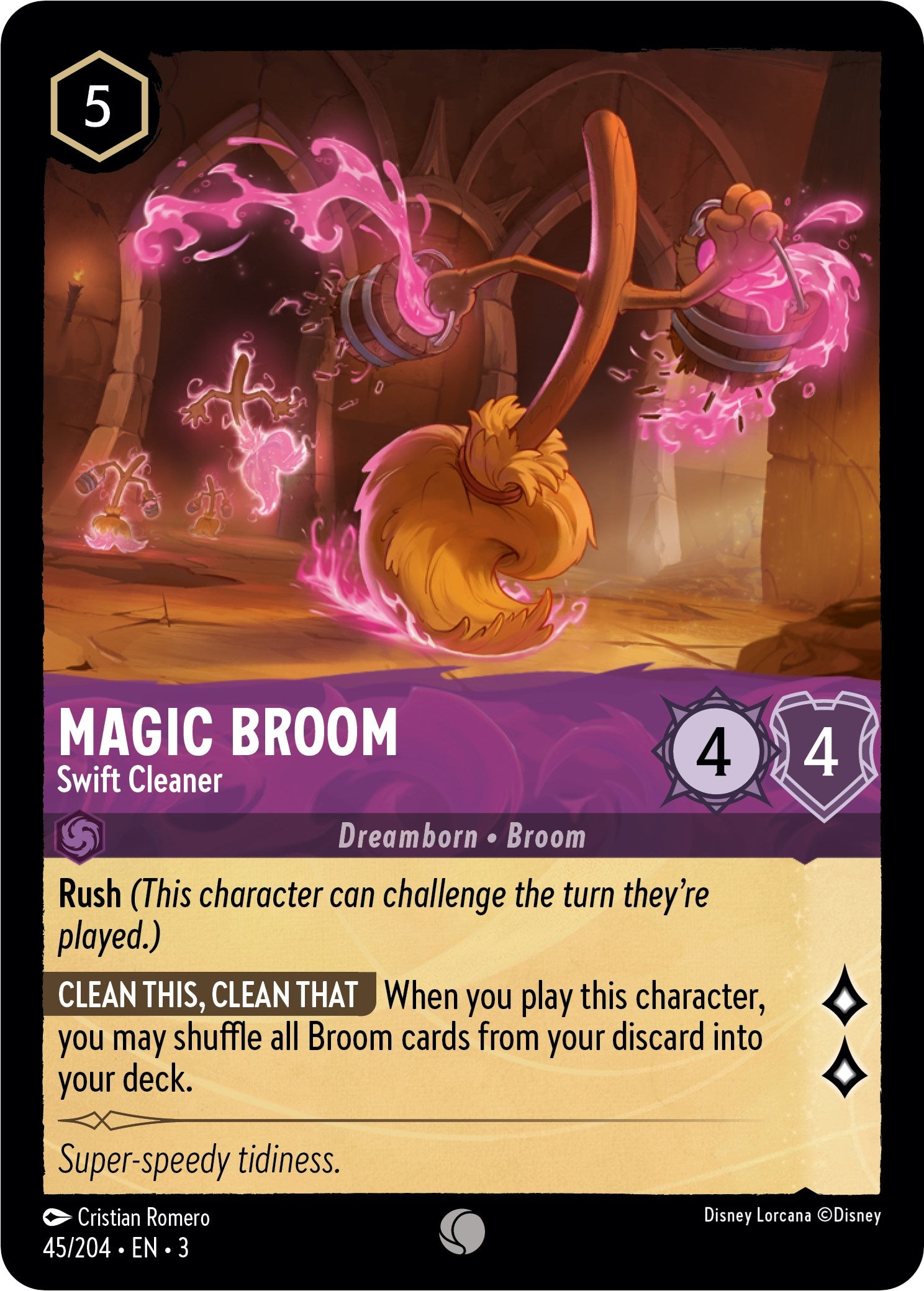 Magic Broom - Swift Cleaner (45//204) [Into the Inklands] | Webway Games