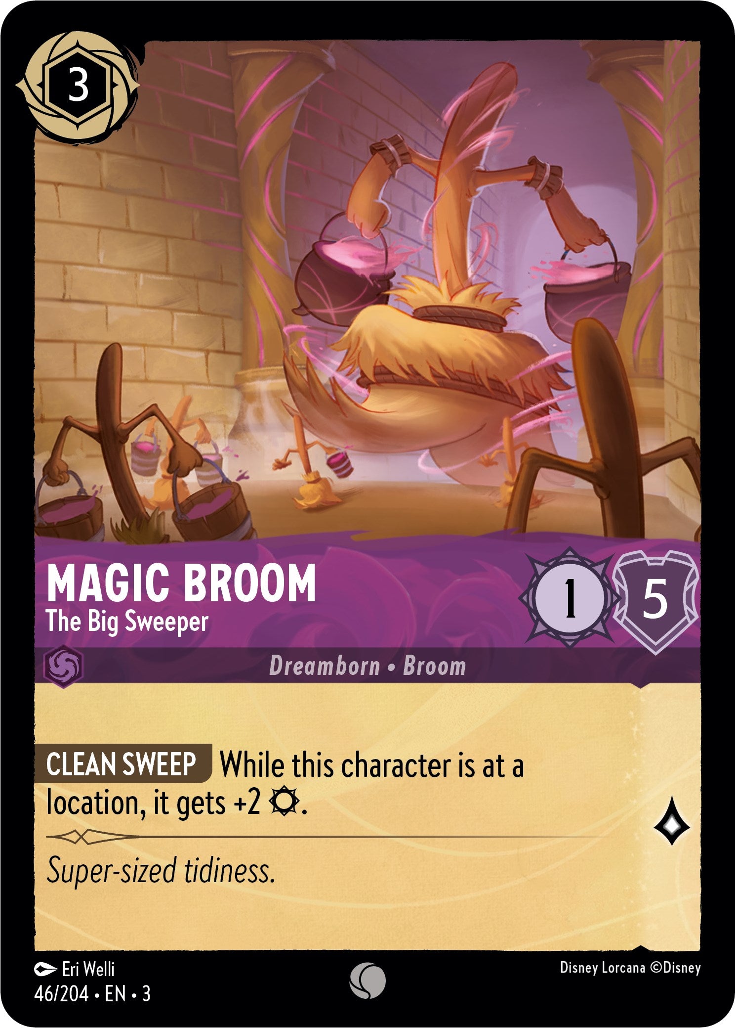 Magic Broom - The Big Sweeper (46//204) [Into the Inklands] | Webway Games
