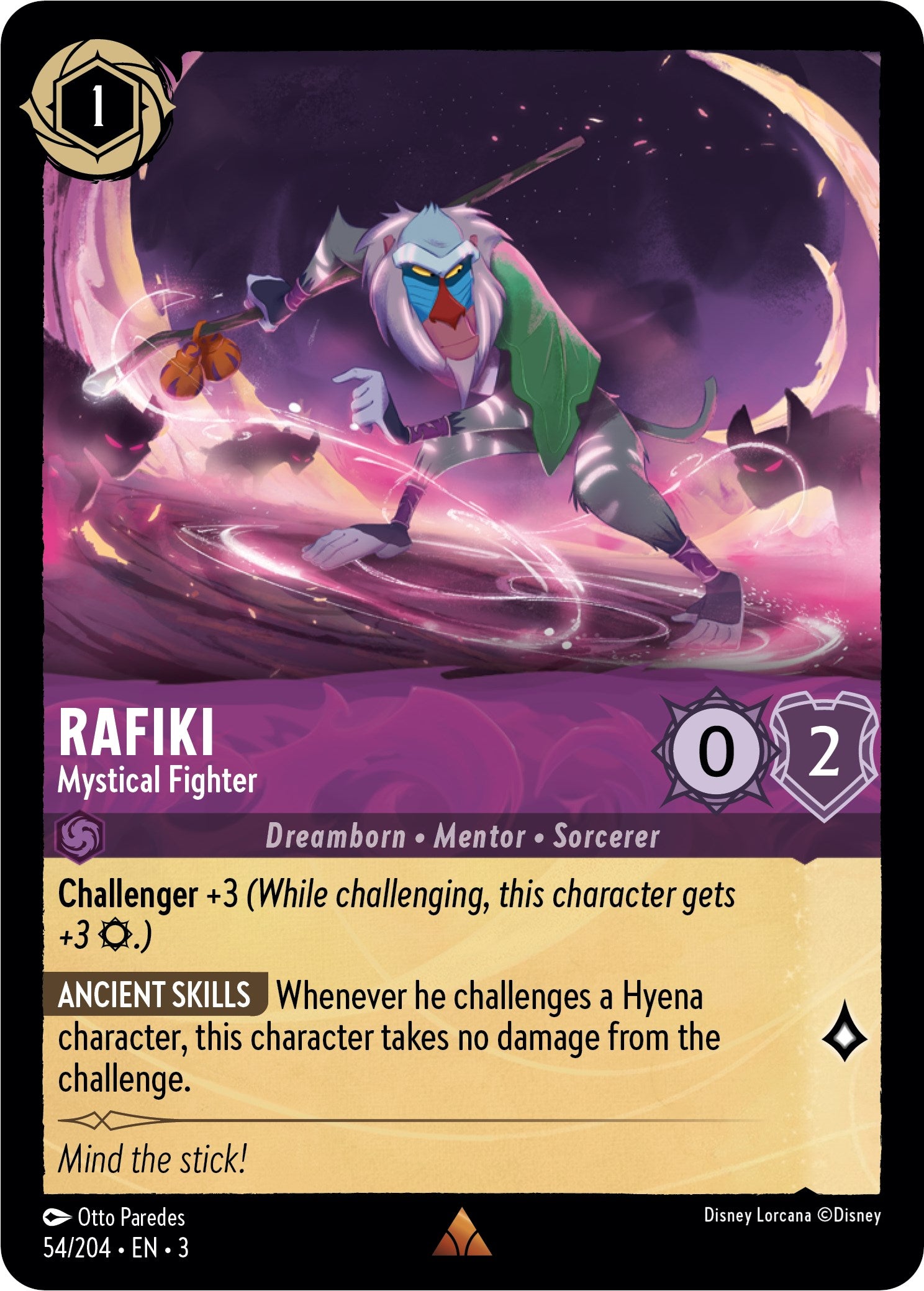 Rafiki - Mystical Fighter (54//204) [Into the Inklands] | Webway Games