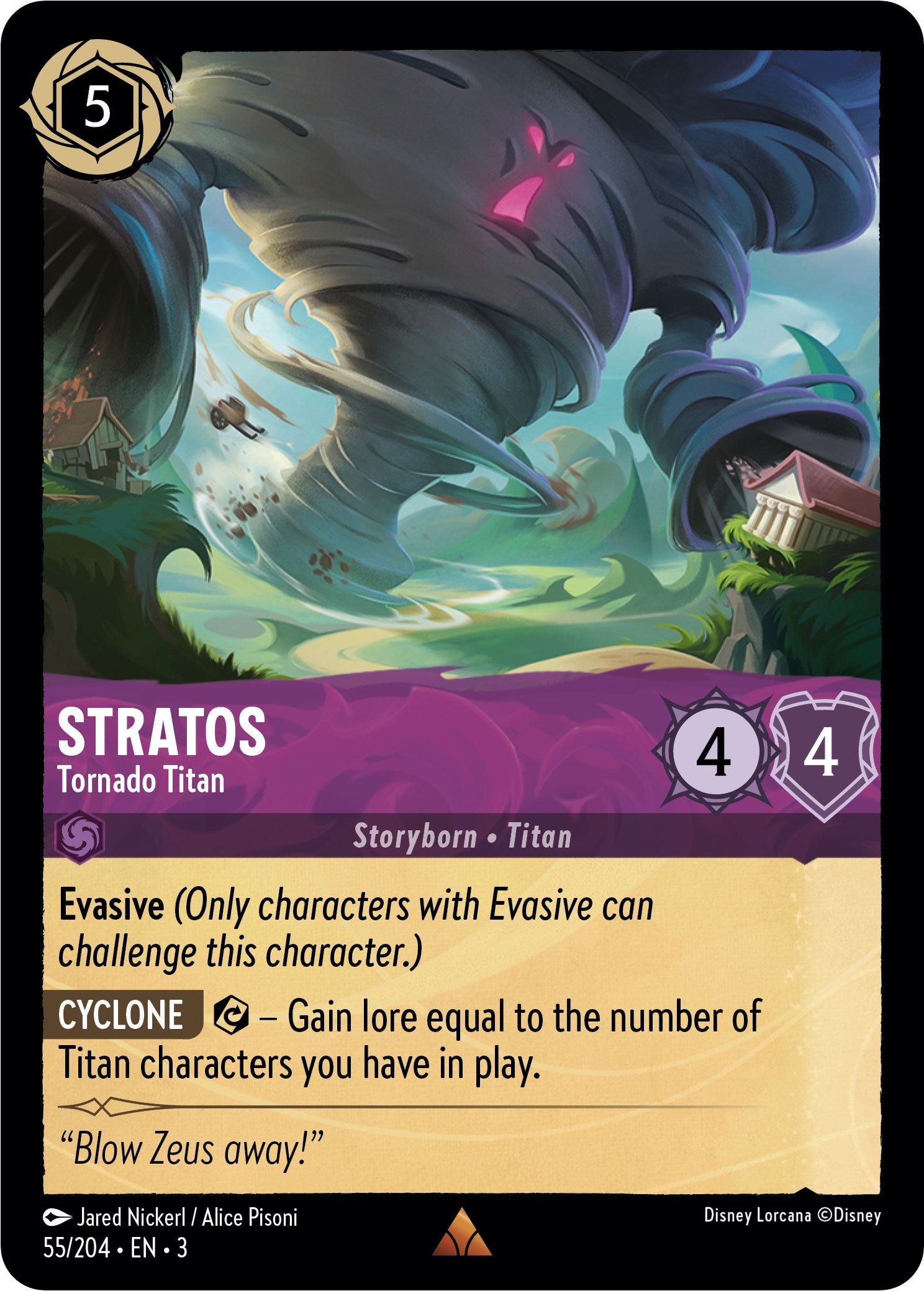 Stratos - Tornado Titan (55//204) [Into the Inklands] | Webway Games
