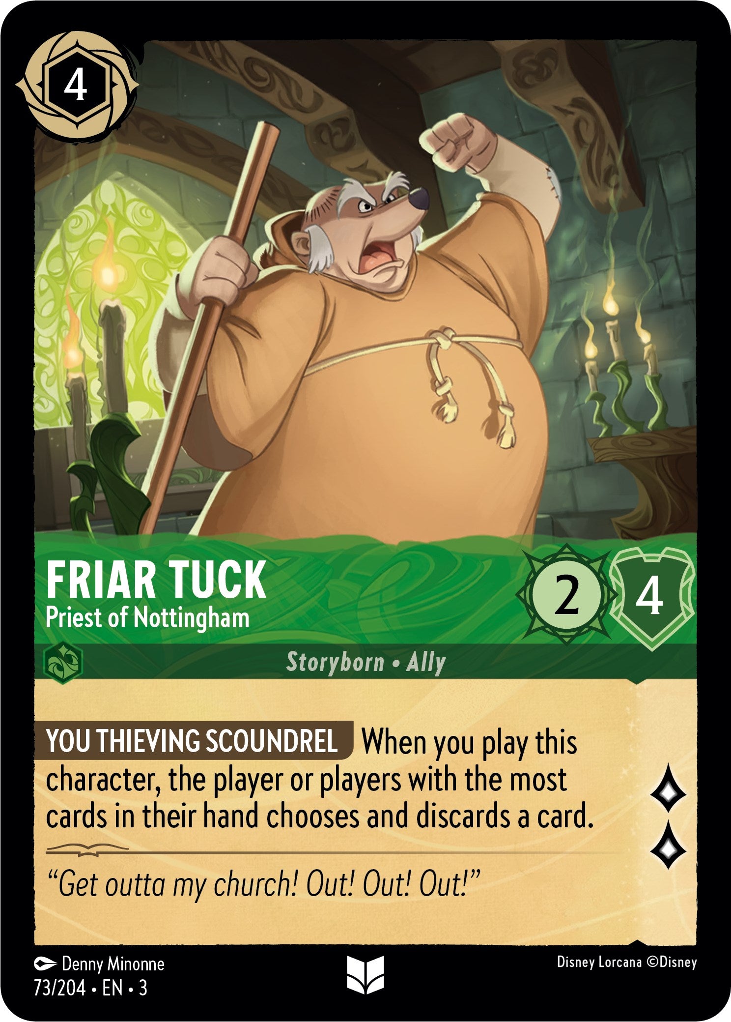 Friar Tuck - Priest of Nottingham (73/204) [Into the Inklands] | Webway Games