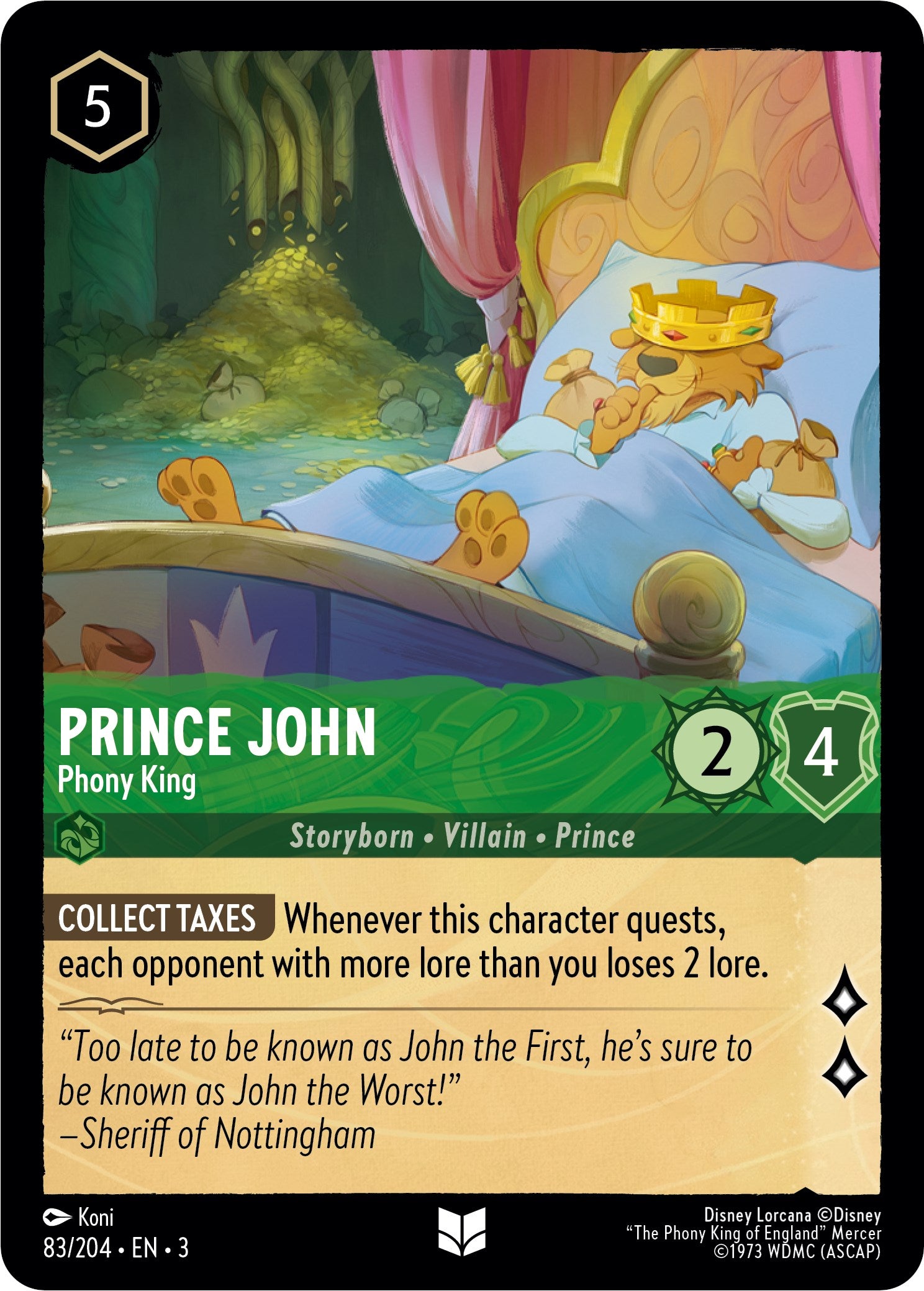 Prince John - Phony King (83//204) [Into the Inklands] | Webway Games