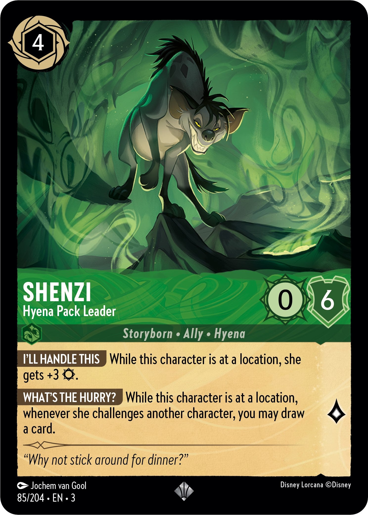 Shenzi - Hyena Pack Leader (85//204) [Into the Inklands] | Webway Games