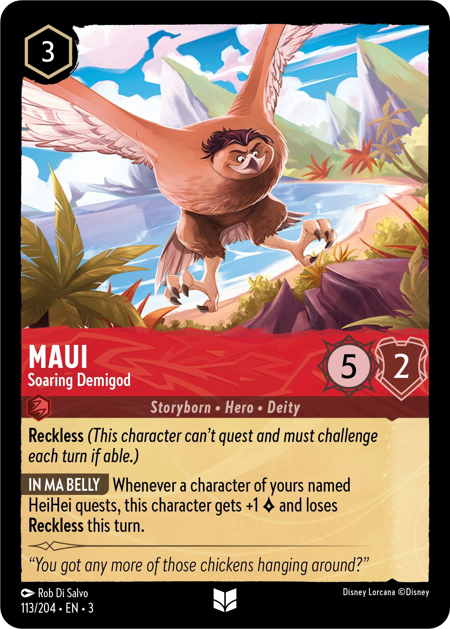 Maui - Soaring Demigod (113//204) [Into the Inklands] | Webway Games