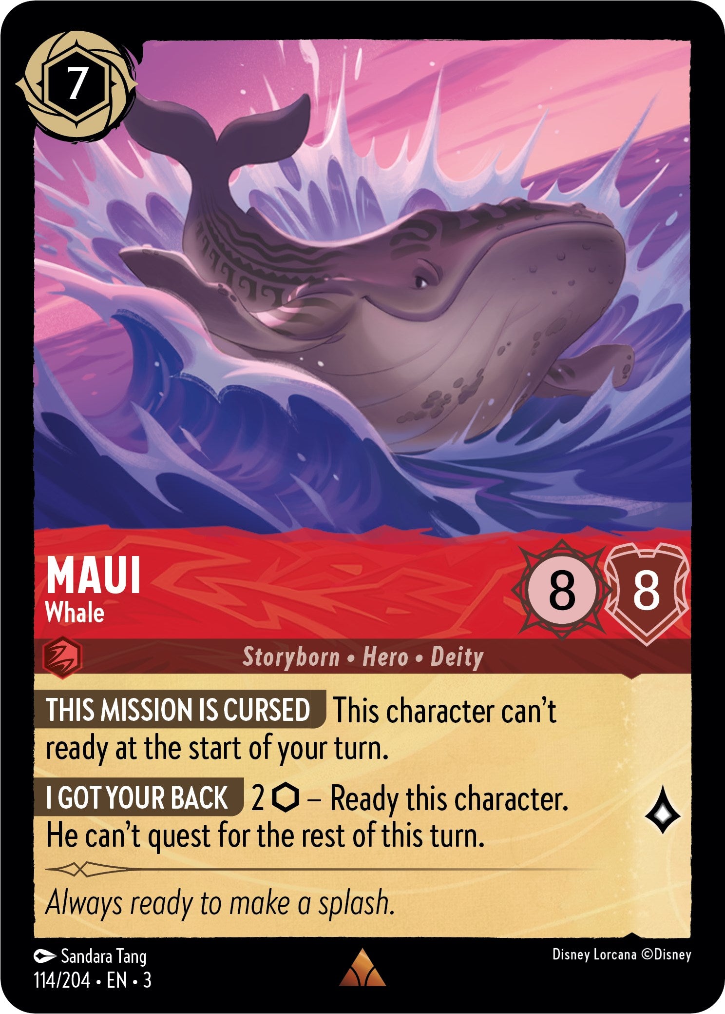 Maui - Whale (114//204) [Into the Inklands] | Webway Games