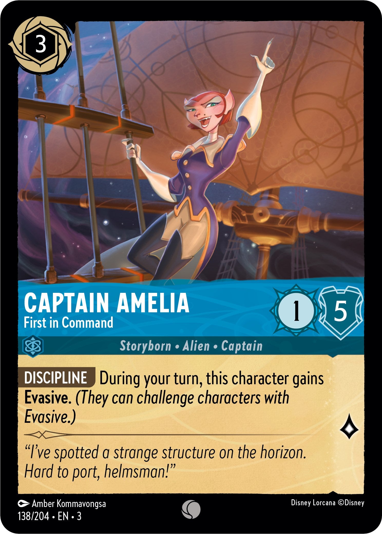 Captain Amelia - First in Command (138//204) [Into the Inklands] | Webway Games