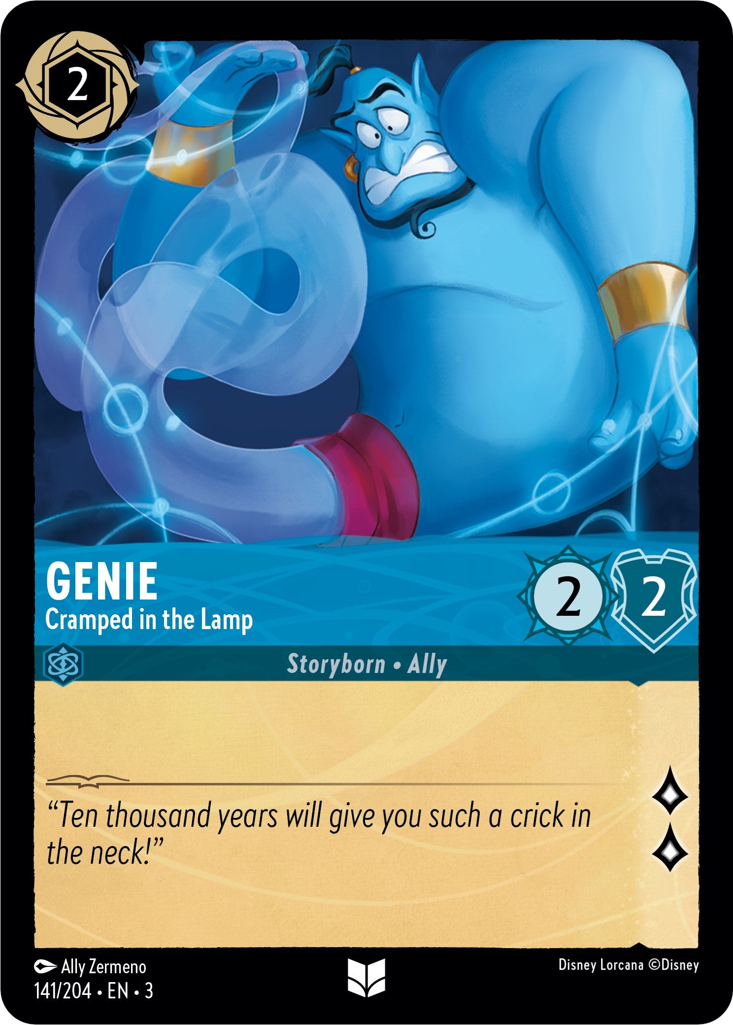 Genie - Cramped in the Lamp (141//204) [Into the Inklands] | Webway Games