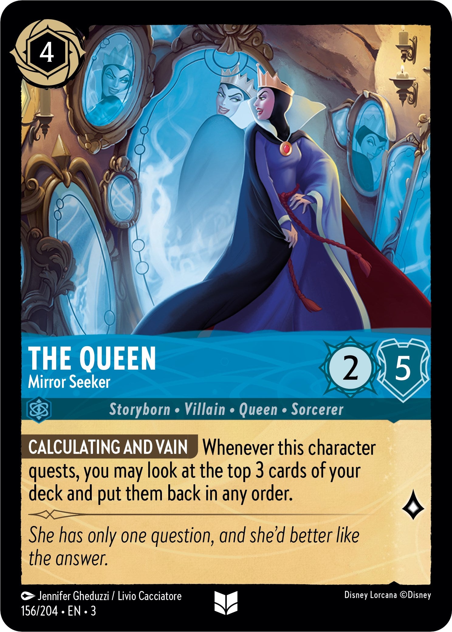 The Queen - Mirror Seeker (156/204) [Into the Inklands] | Webway Games