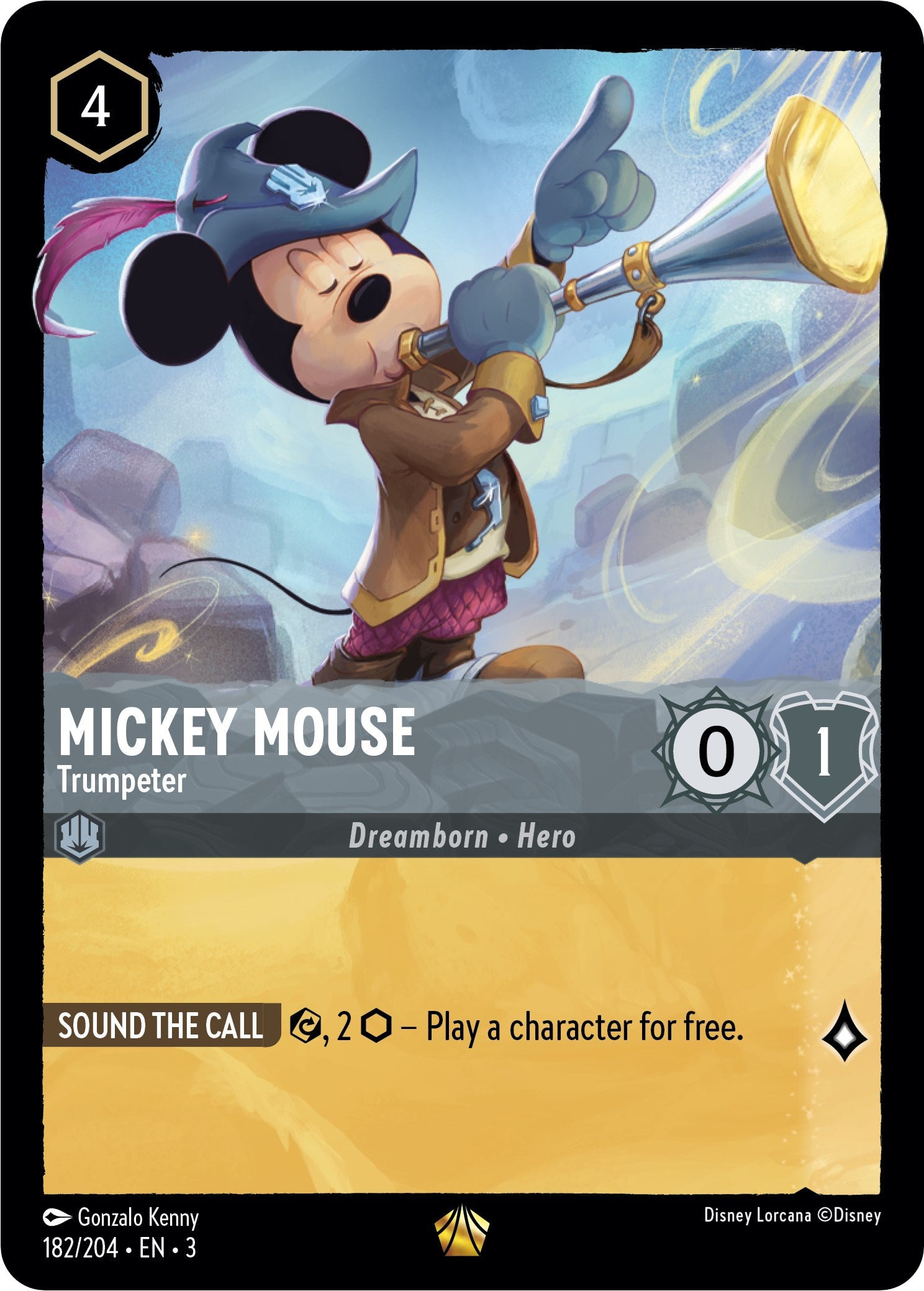 Mickey Mouse -Trumpeter (182/204) [Into the Inklands] | Webway Games